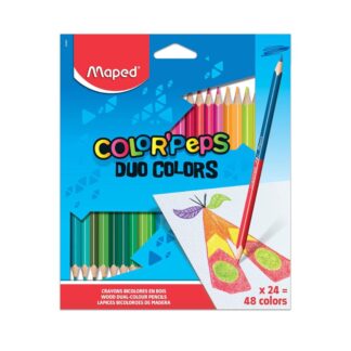 Maped Color'Peps Duo Color Pencil Set - Pack of 24X48