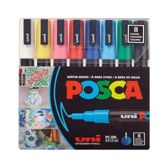 Posca Uni Mitsubishi Marker PC-3M 0.9-1.3mm (8 Shades)