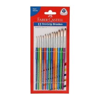 Faber-Castell 13 Round Tri-Grip Brushes Synthetic Hair