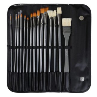 Brustro Artists’ Mixed Hair Brush Set of 15 IN PU BAG