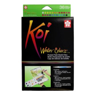 SAKURA KOI WATER COLOUR CAKES SET OF 36