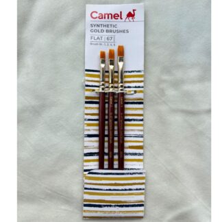Camel Synthetic gold Brushes 67 Series Set of 3