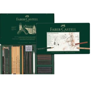 Faber-Castell Pitt Monochrome Set Tin of 33
