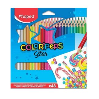 Maped Color'Peps Triangular Colored Pencils (Set of 48)