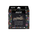 BRUSTRO Metallic Brush Pen Set of 10 Metallic Shades