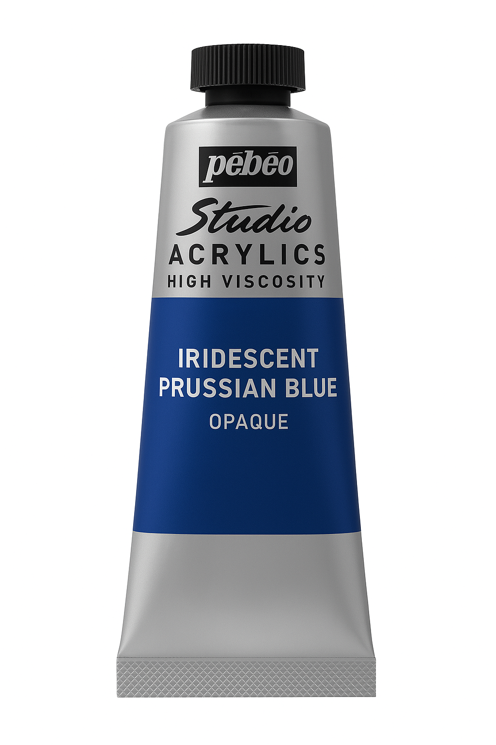 Pebeo Studio Acrylic Iridescent Paint - High Viscosity - 100ml (Prussian Blue Opaque)