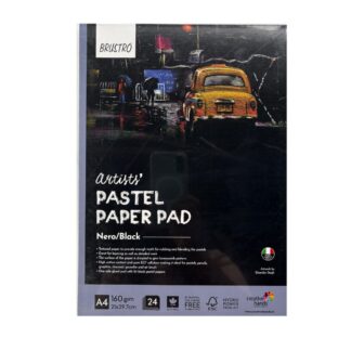 BRUSTRO Artists Pastel Paper Pad Nero/Black A4 160GSM