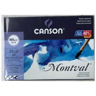 CANSON Montval Spiral Cold Pressed Water Colour Book  A4  300 G/M2