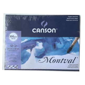 CANSON Montval Water Colour Pad 300g/m2 140 ib (24cm x 32cm)