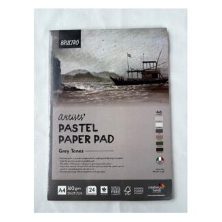 BRUSTRO Artists' Pastel Paper Pad Grey Tones A4 160gsm