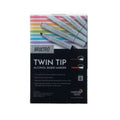 BRUSTRO TWIN TIP ALCOHOL BASED MARKER (SET OF 6 COOL GREYS B)