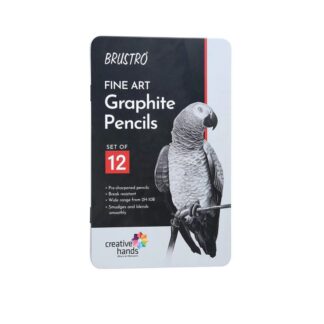 BRUSTRO Fine Art Graphite Pencil Set Pack of 12