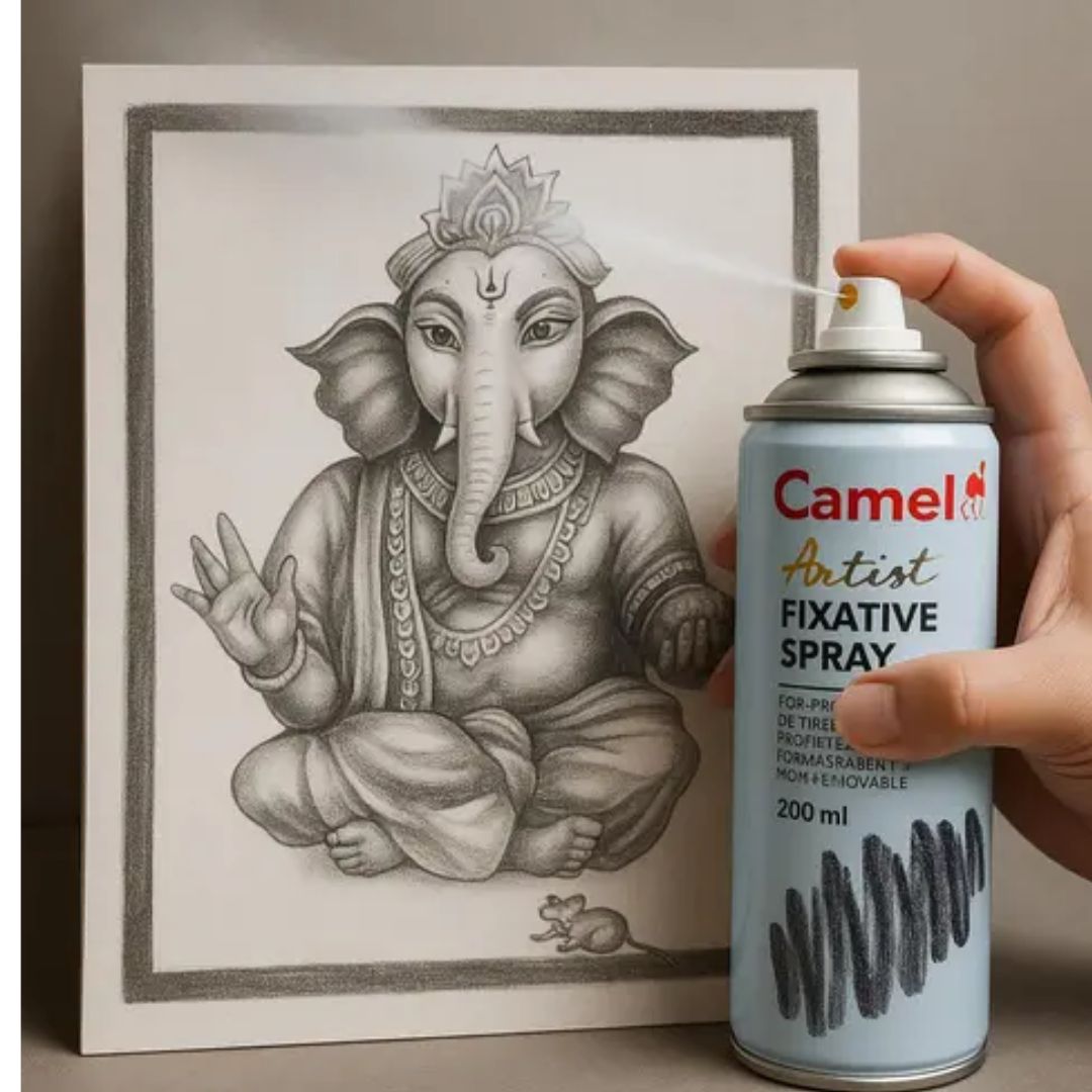 Camel Artists' Fixative Spray For Pastel, Charcoal & Pencil