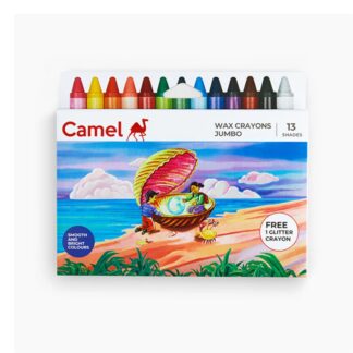 Camel Wax Crayons -13 Shades, Jumbo