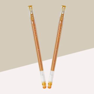 Montex Hy-Speed Grip Gel Pen - Golden (Pack of 2)