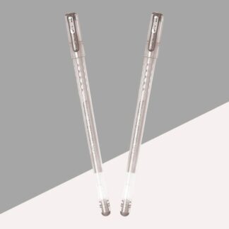 Montex Hy-Speed Grip Gel Pen - Silver (Pack of 2)