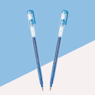 Montex Hy-Speed Grip Gel Pen - Light Blue (Pack of 2)