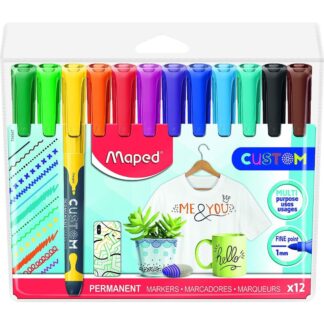 Maped Permanent Marker - Set of 12