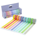 BRUSTRO Washi Masking Tapes Pastel Palette Solids Shades