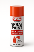 Vista Auto Care Spray Paint Quick Drying Colour : Orange Red