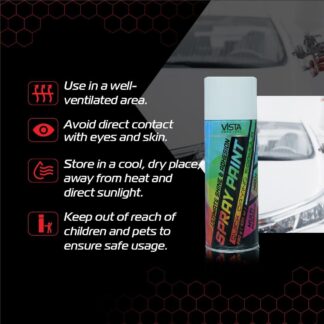 Vista Auto Care Spray Paint Quick Drying Colour : OFF WHITE